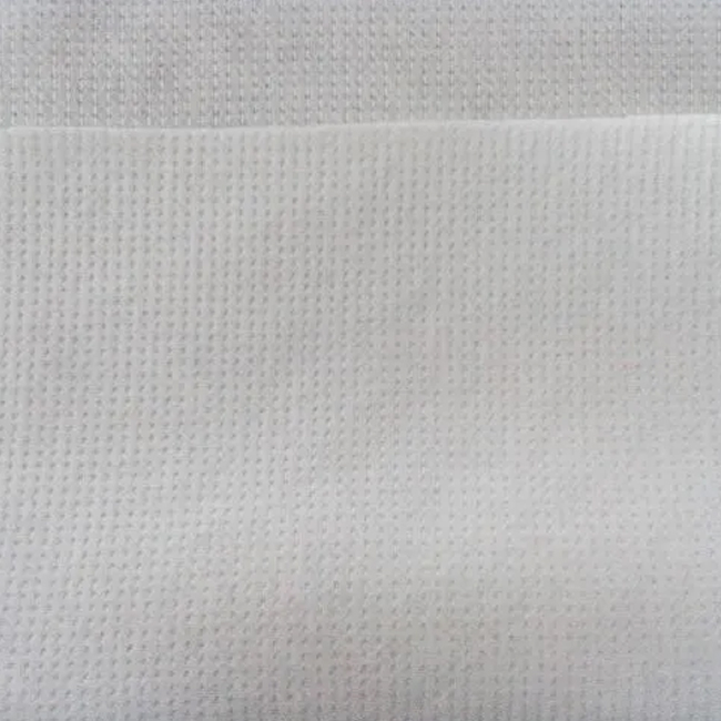 白色縫織聚酯布